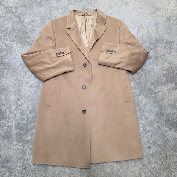 Ralph Lauren Other - Vintage Ralph Lauren Men's Tan Wool Overcoat Loro Piana Fabric Made in Italy